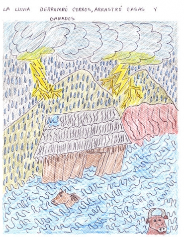 Octubre de 1999 en la Sierra Norte de Puebla: un niño dibuja la catástrofe