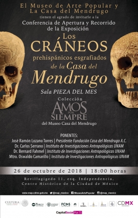 Los cráneos del Mendrugo en el Museo de Arte Popular de la Ciudad de México