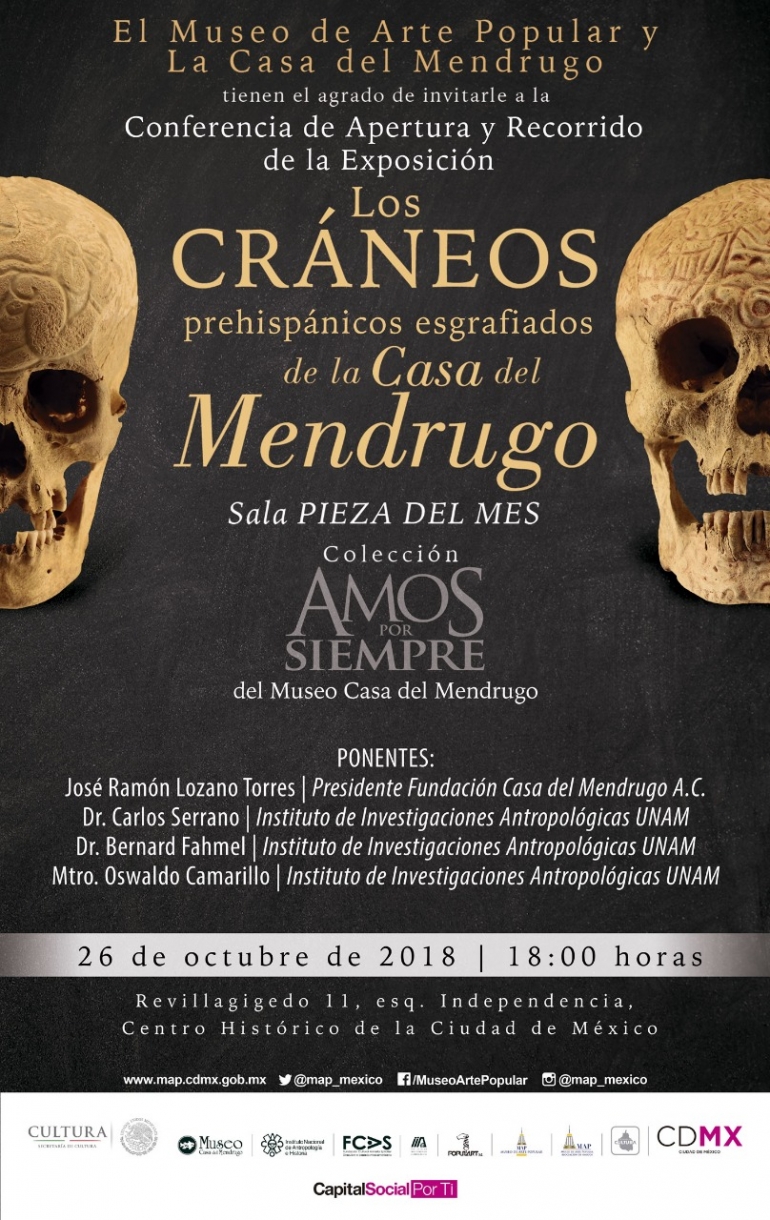Los crÃ¡neos del Mendrugo en el Museo de Arte Popular de la Ciudad de MÃ©xico
