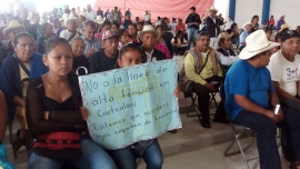No a la criminalización de la defensa del territorio de Cuetzalan
