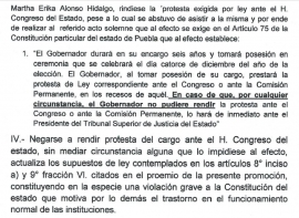 Por dignidad ciudadana demandan juicio político a Martha Érika Alonso Hidalgo