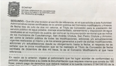 Juicio de Dale la Cara al Atoyac contra el SOAPAP: la justicia federal obliga a entregar el convenio modificatorio con Agua para Puebla