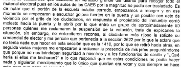 La violencia en la Sección 1410: Testimonioo de Rosa Lina de la Rosa Ruiz, Supervisor Electoral INE D 6