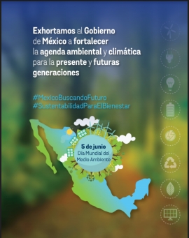 Exhorto de sociedad civil al gobierno de México en el marco del Día Mundial del Medio Ambiente