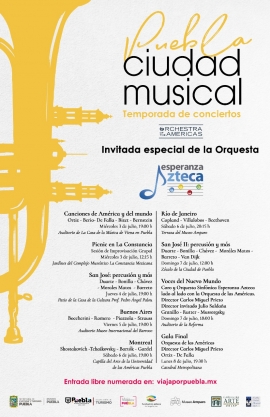 Puebla Ciudad Musical revive con la Orquesta Esperanza y la Orchestra of  the Americas