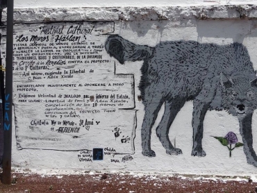 Arte urbano, radio comunitaria Cholollan y Cholulla Viva y Digna en defensa del territorio