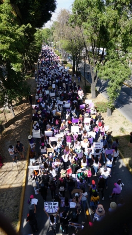 8M La marcha de las mujeres en Puebla: constancia de un cambio civilizatorio