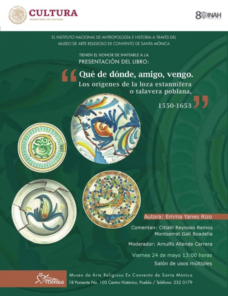 Que de dónde, amigo, vengo/Presentan libro de Emma Yanes sobre los orígenes de la talavera en Puebla