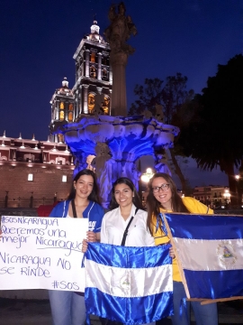 «Por estos muertos, nuestros muertos...» Nicaragua en Puebla