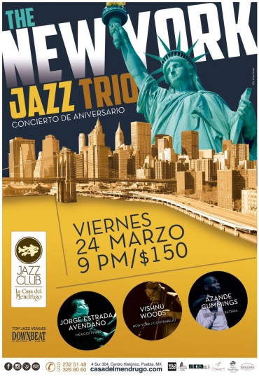 New York Jazz Trio/24 de marzo, Concierto de Aniversario en la Casa del Mendrugo